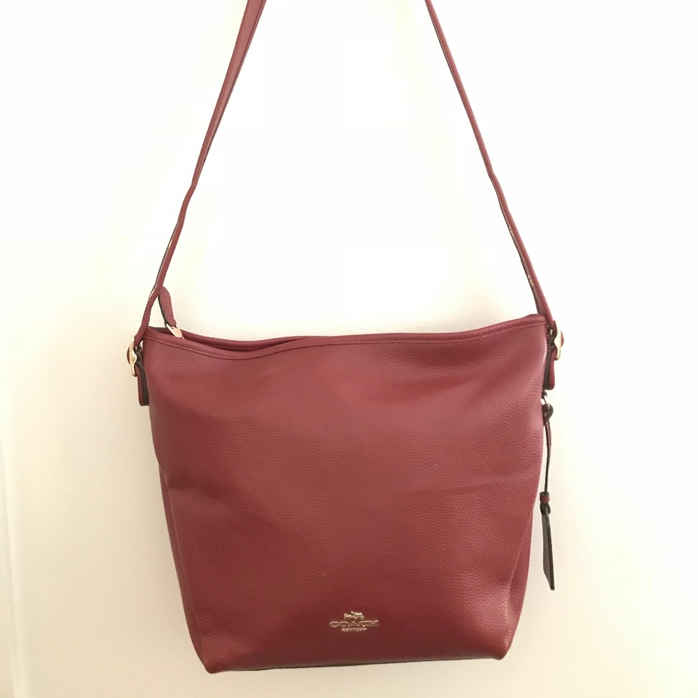 Coach Pebble Leather Duffle Handbag